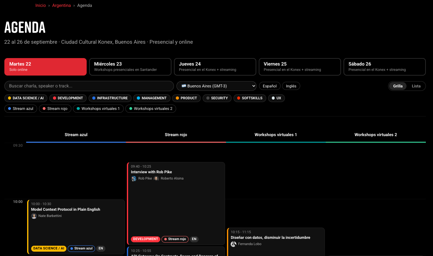 Nerdearla Argentina 2026: Los creadores de SQLite, Go, VLC, Tor y MySQL, junto a lo último de la industria e IA